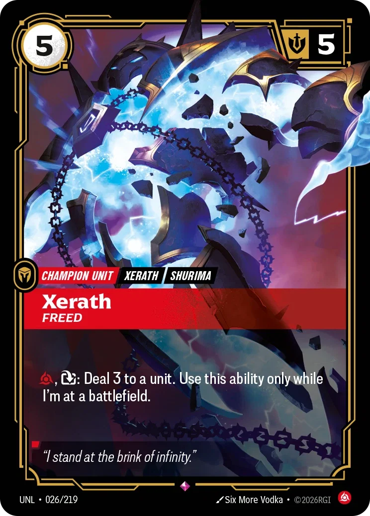 Xerath - Freed - 026/219 (UNL) Rare