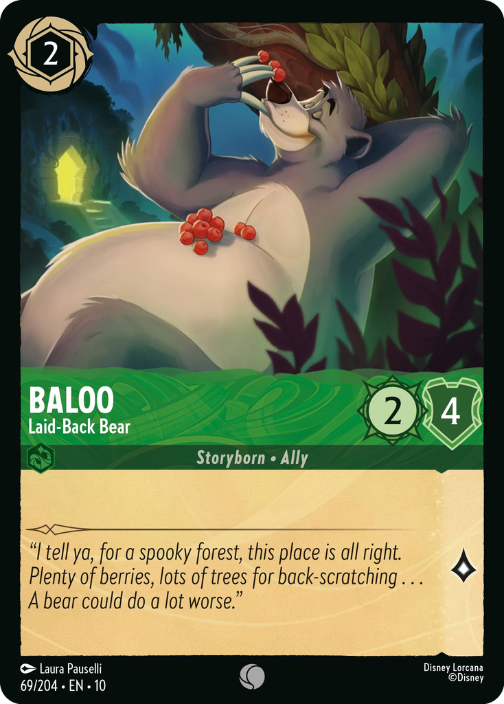 Baloo - Laid-Back Bear (069/204 - Whispers in the Well) Common