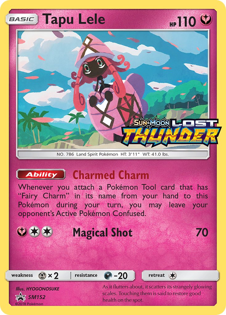 Tapu Lele (Prerelease) - SM152 (SM:PR) Promo - Near Mint Holofoil