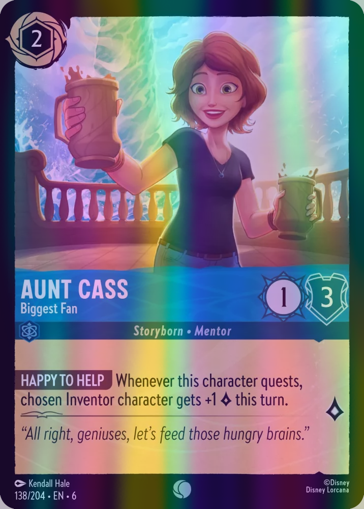 Aunt Cass - Biggest Fan (Azurite Sea 138/204) Common - Near Mint Cold Foil