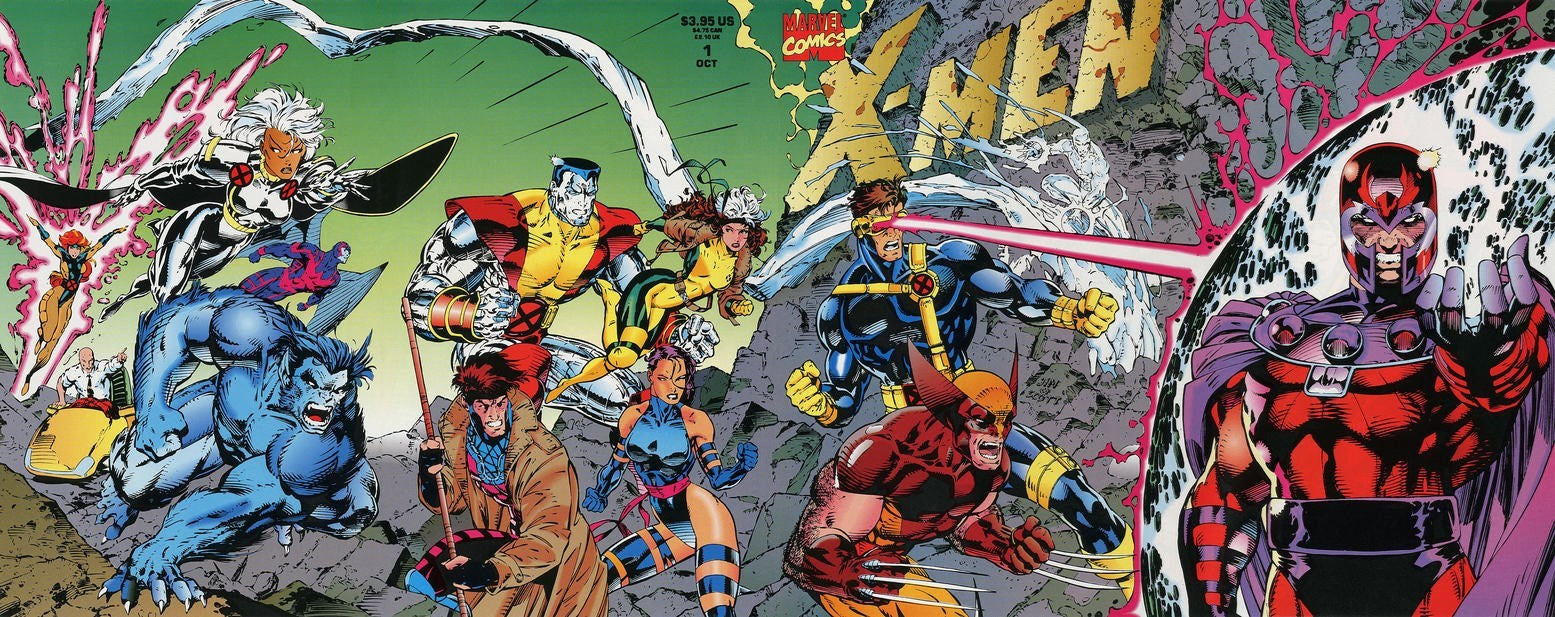 X-Men (1991 Series) #1 (9.4) Gatefold Cover combined of all covers