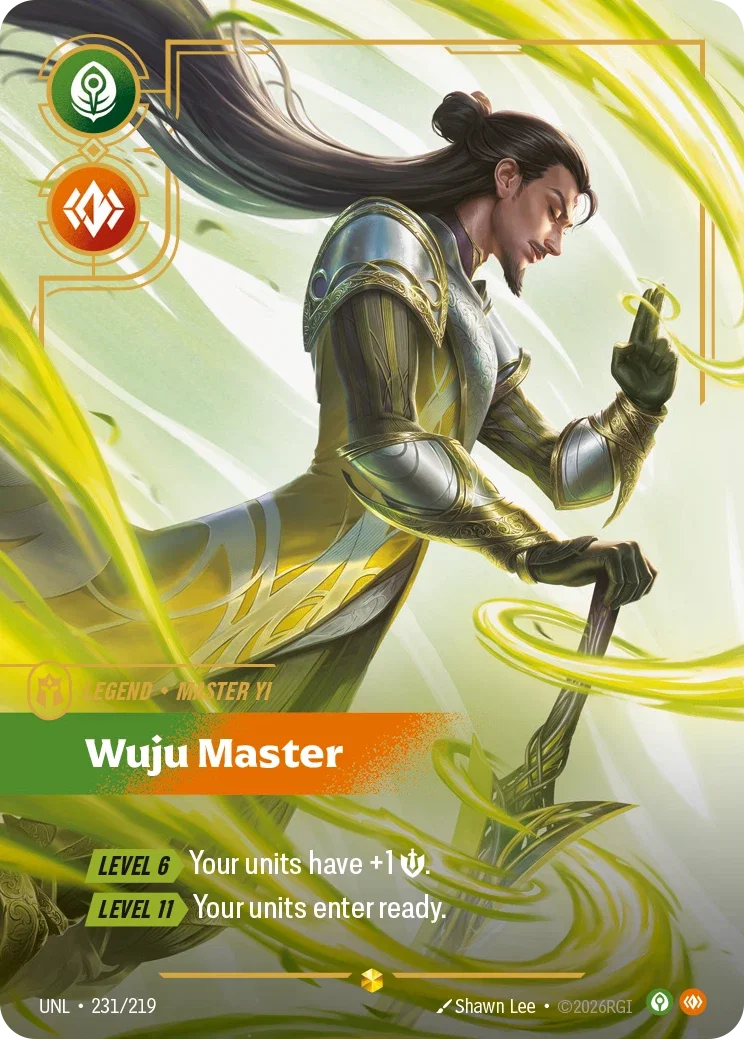 Master Yi - Wuju Master (Overnumbered) - 231/219 (UNL) Showcase