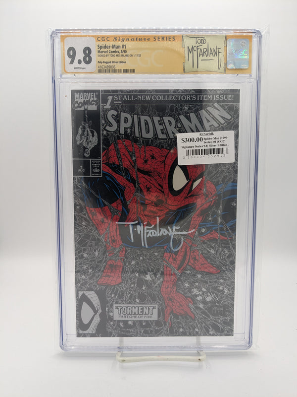 Spider-Man (1990 Series) #1 (CGC Signature Series 9.8) Silver Edition - Todd McFarlane Signature