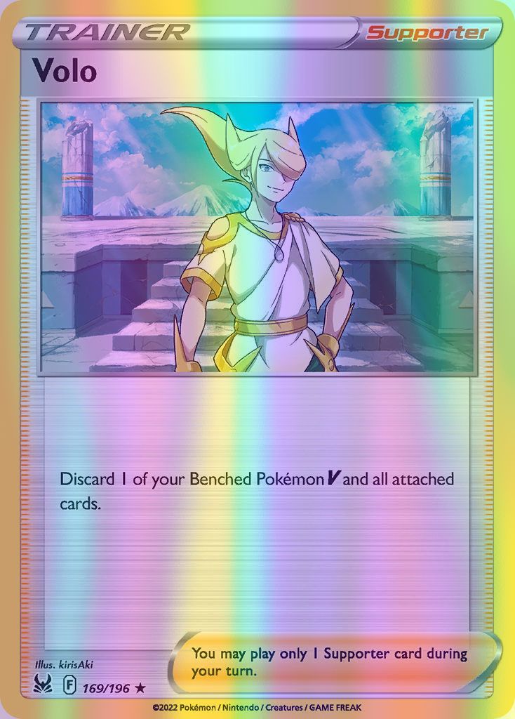 Volo - 169/196 (SWSH11) Holo Rare - Near Mint Reverse Holofoil