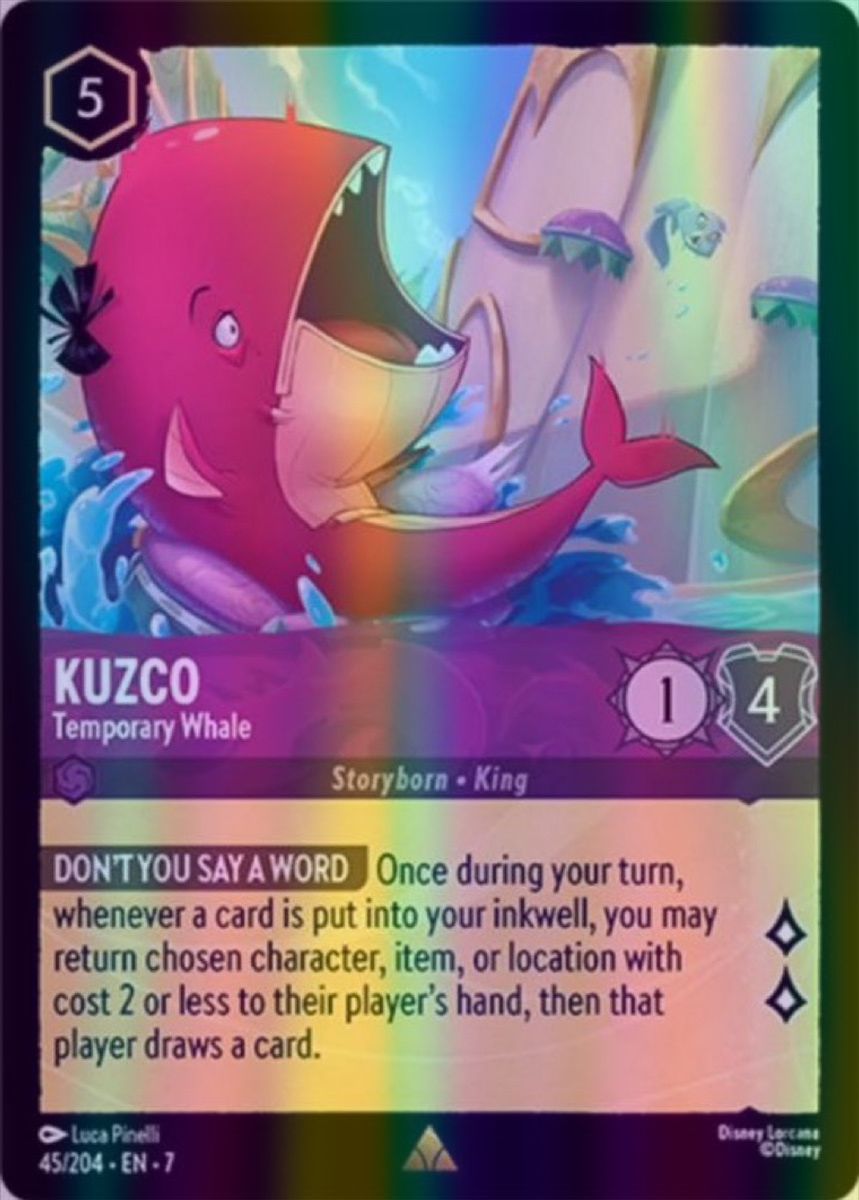 Kuzco - Temporary Whale (Archazia's Island - 045/204) Rare