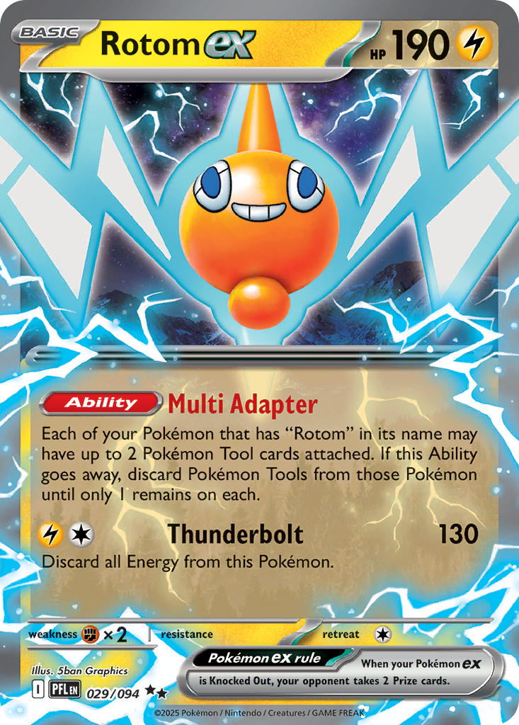 Rotom ex - 029/094 (PFL) Double Rare