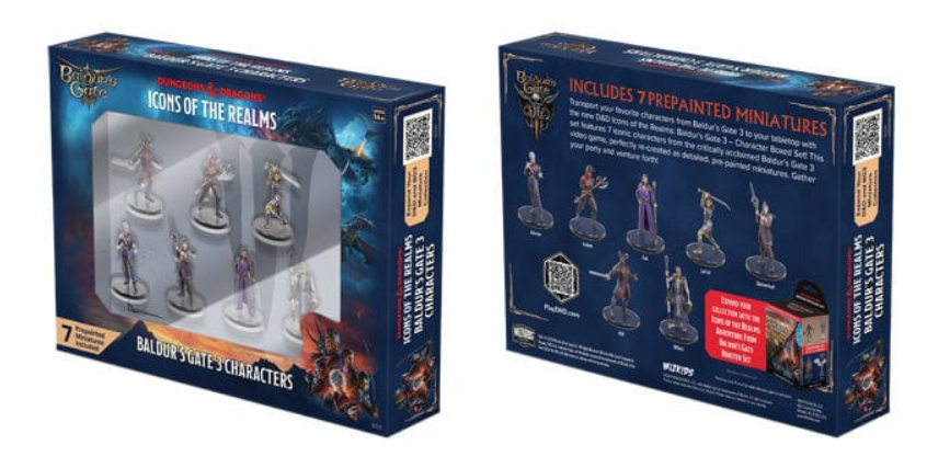 D&D: Icons of the Realms - Baldur's Gate 3 Character Boxed Set