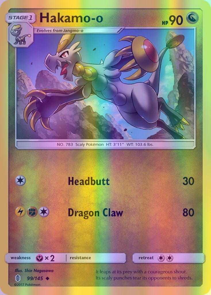 Hakamo-o - 099/145 (SM:GRI) Uncommon - Near Mint Reverse Holofoil