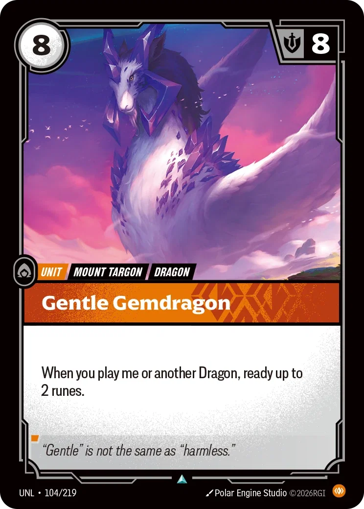 Gentle Gemdragon - 104/219 (UNL) Uncommon