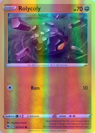 Rolycoly - 31/73 (CHP) Common - Near Mint Reverse Holofoil