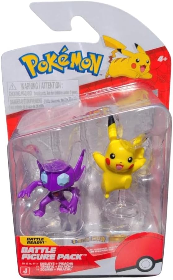 Pokemon Battle Figure 2 Pack - Sableye, Pikachu