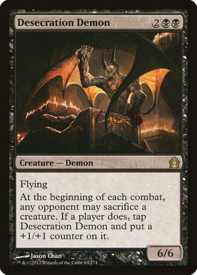 Desecration Demon (RTR-R-FOIL) Light Play