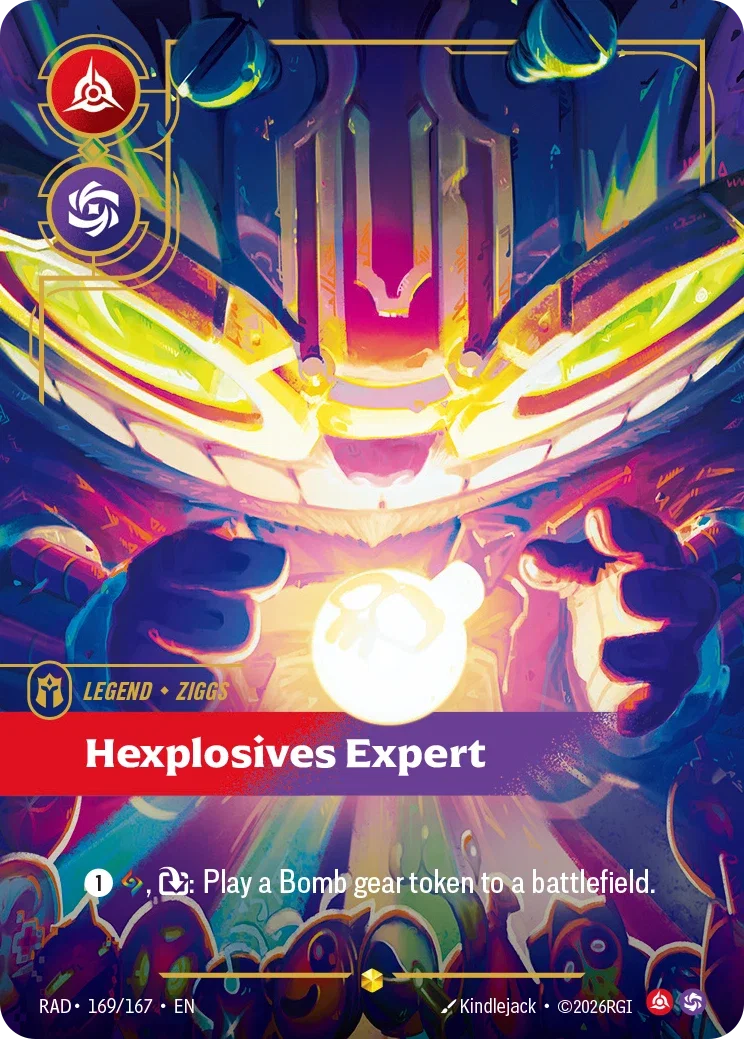 Ziggs, Hexplosives Expert (Overnumbered) - 169/167 (RAD) Showcase