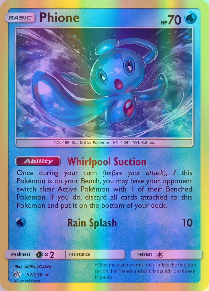 Phione - 057/236 (CEC) Rare - Near Mint Reverse Holofoil