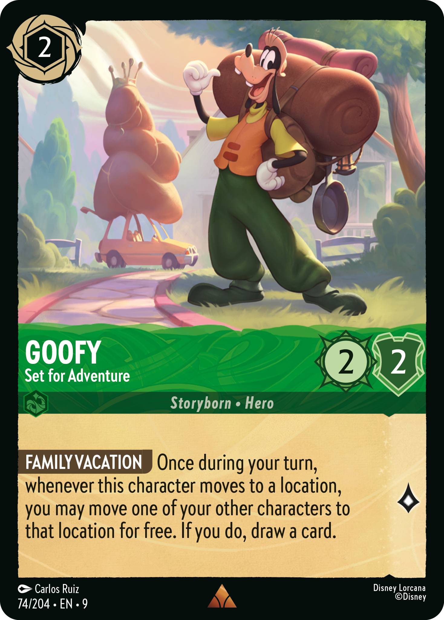 Goofy - Set for Adventure (Fabled - 074/204) Rare