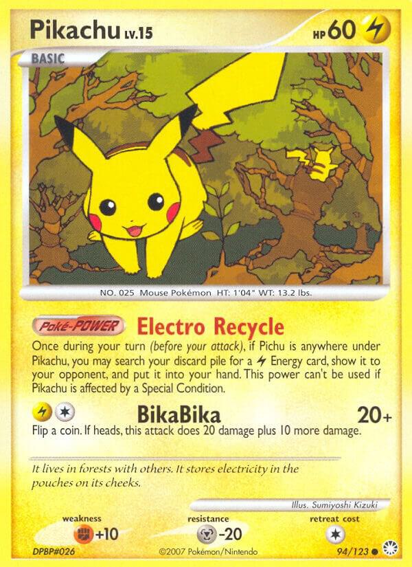 Pikachu - 94/123 (MT) Common - Light Play