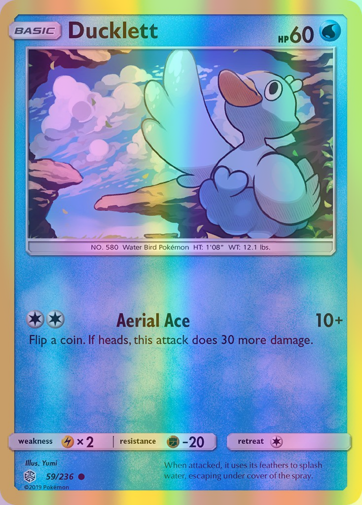 Ducklett - 059/236 (CEC) Common - Near Mint Reverse Holofoil