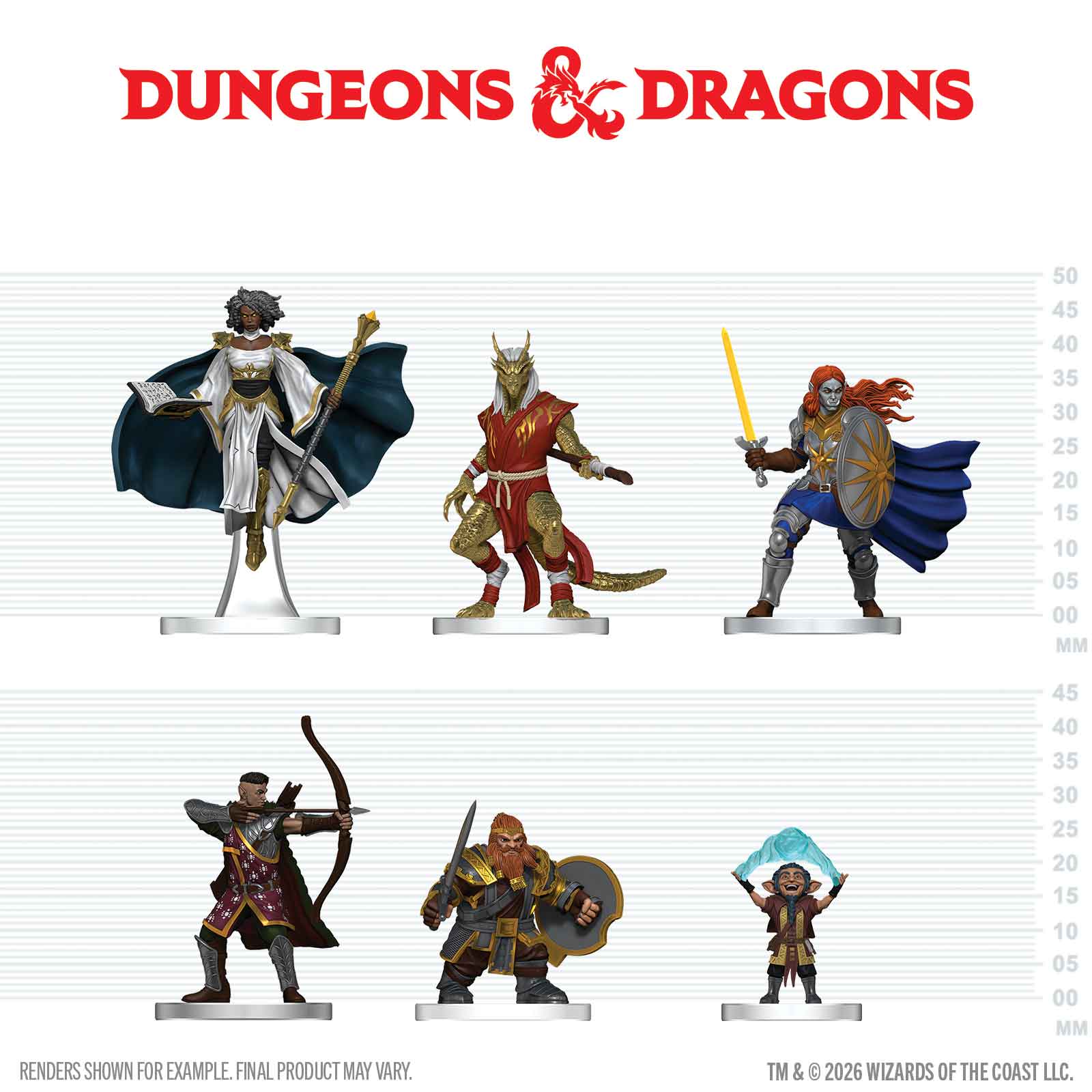 D&D Miniatures: Icons of the Realms - Player's Handbook - Swords n Staves Starter Set (16)