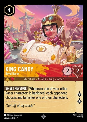 King Candy - Royal Racer (Archazia's Island - 020/204) Super Rare