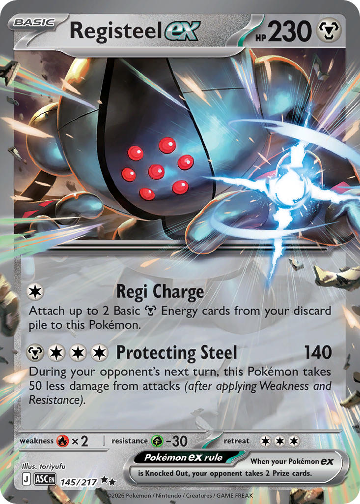 Registeel ex - 145/217 (ASC) Double Rare