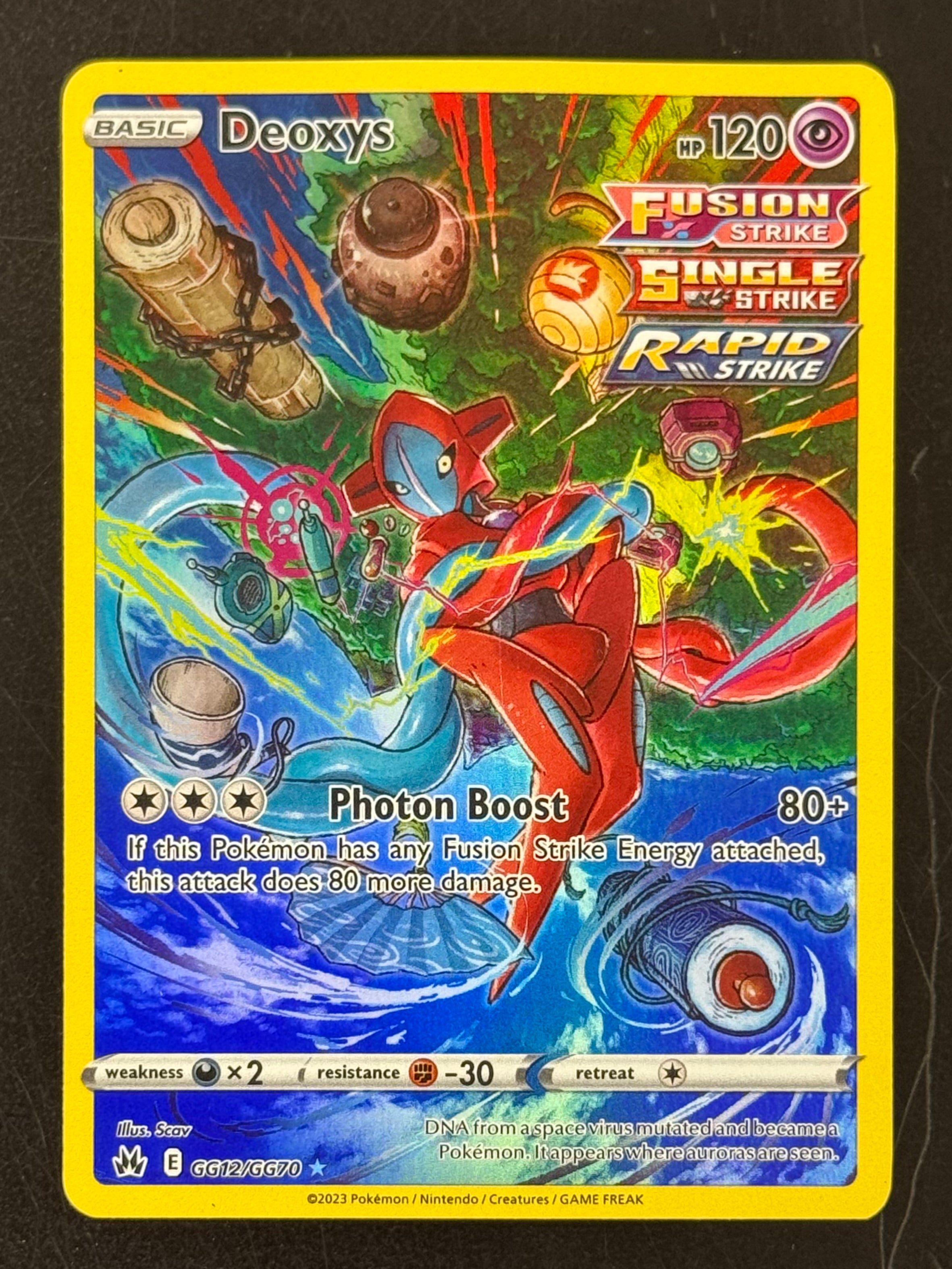 Deoxys - GG12/GG70 (CRZ:GG) Holo Rare - Damaged Holofoil