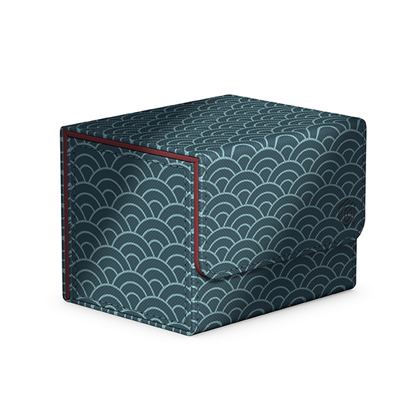 Ultimate Guard: Deck Case - Sidewinder 100+ XenoSkin - Shogun’s Journey- Part 2: Seigaiha (Dark Blue / Dark Red)