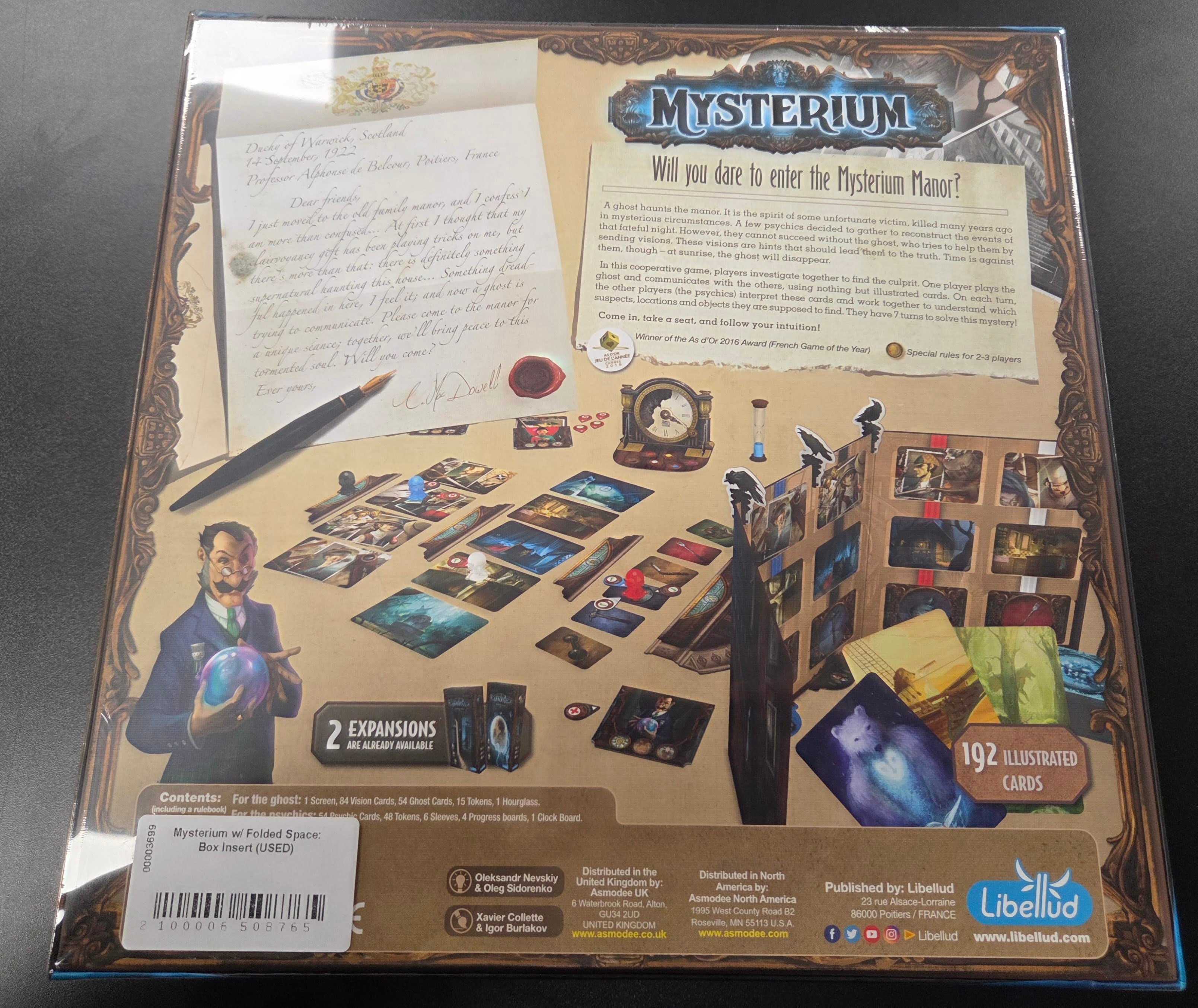 Mysterium w/ Folded Space: Box Insert (USED)