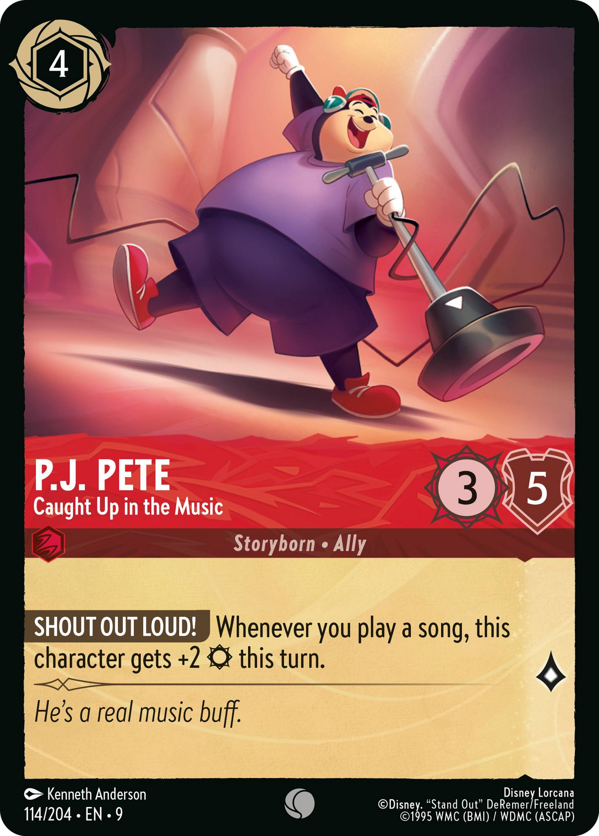 P.J. Pete - Caught Up in the Music (114/204 - Fabled) Common