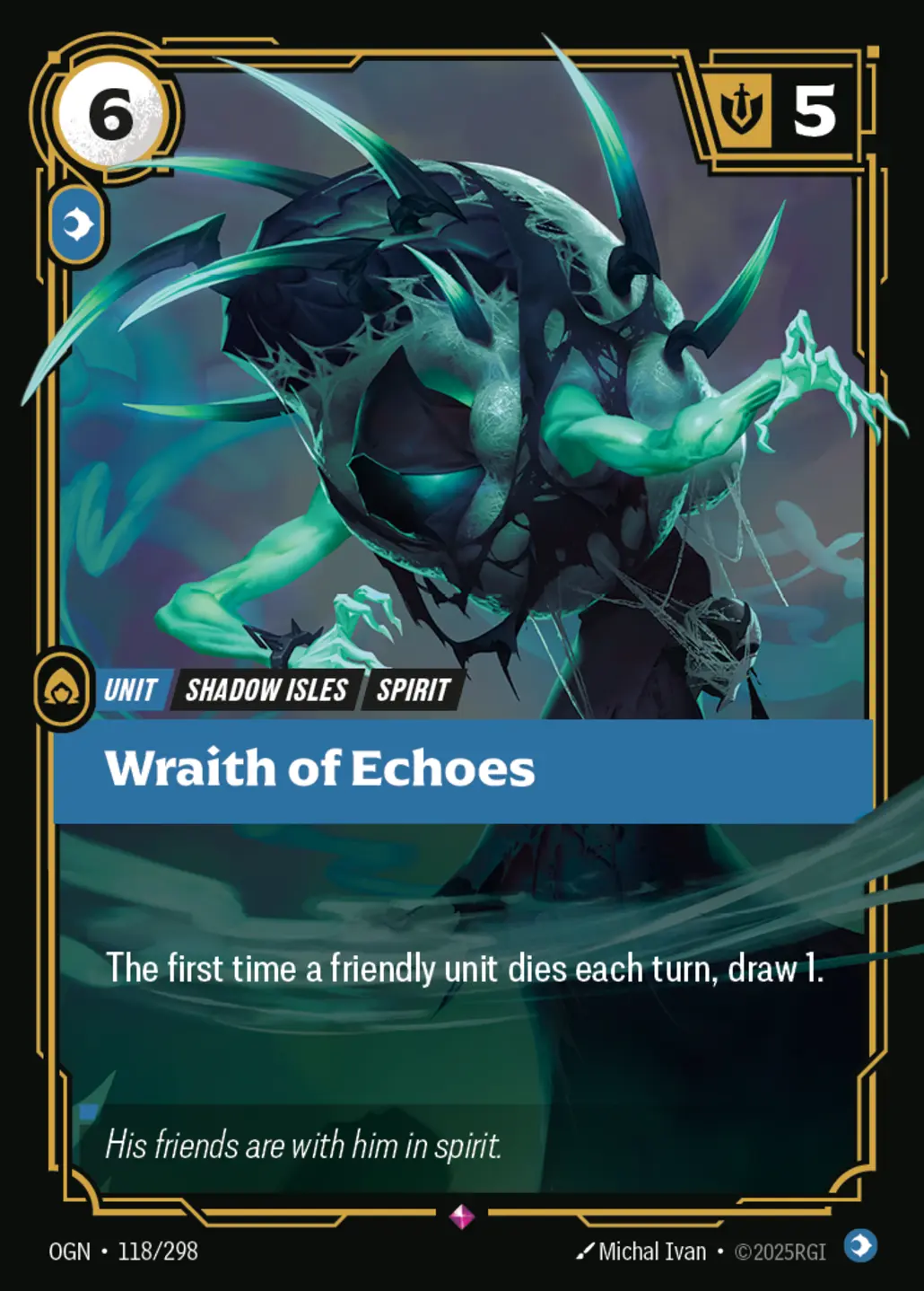 Wraith of Echoes - 118/298 (OGN) Rare
