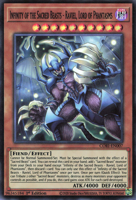 Infinity of the Sacred Beasts - Raviel, Lord of Phantasms (CORI-EN007)