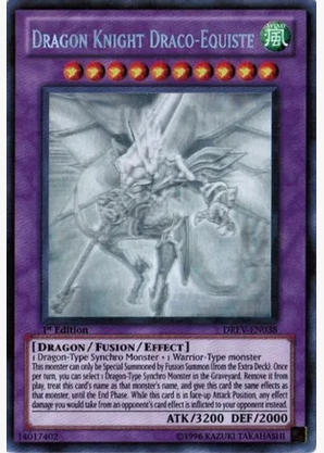 Dragon Knight Draco-Equiste (GR) (DREV-EN038) Ghost Rare Moderate Play Unlimited