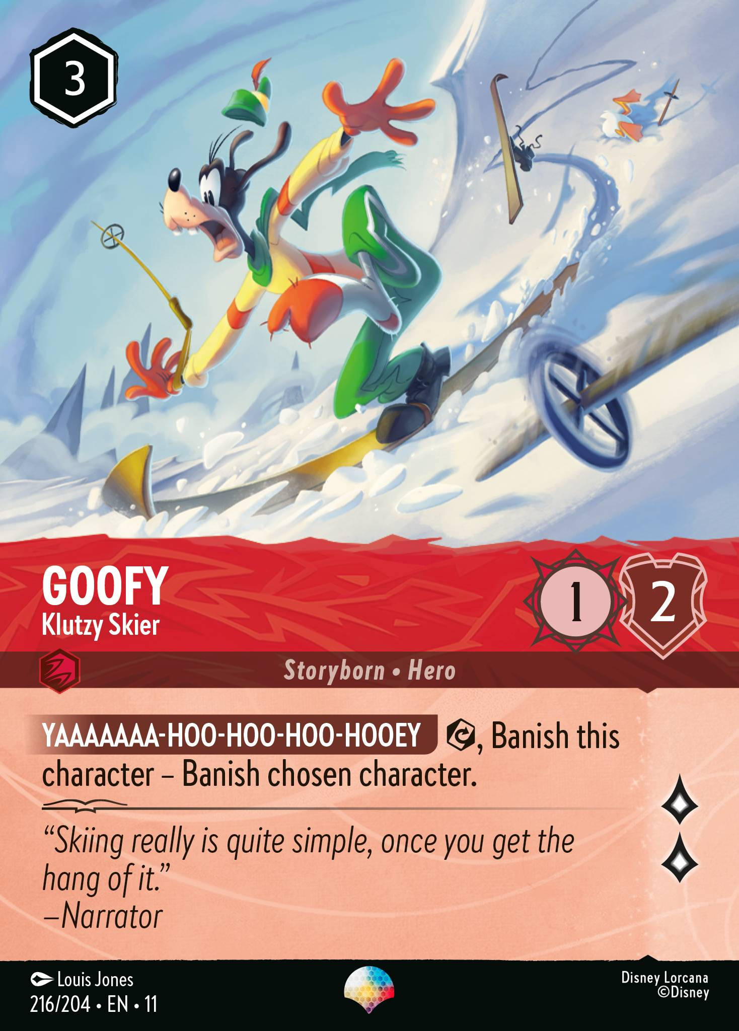 Goofy - Klutzy Skier (216/204 - Winterspell) Epic