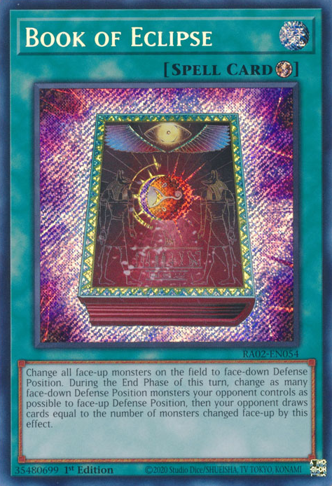 Book of Eclipse (RA02-EN054) Secret Rare - Near Mint 1st Edition