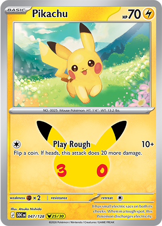 Pikachu - 047/128 (30C) Pikachu Rare