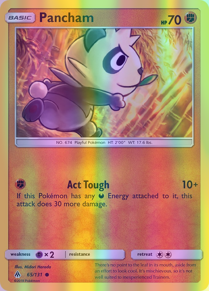 Pancham - 065/131 (FLI) Common - Near Mint Reverse Holofoil