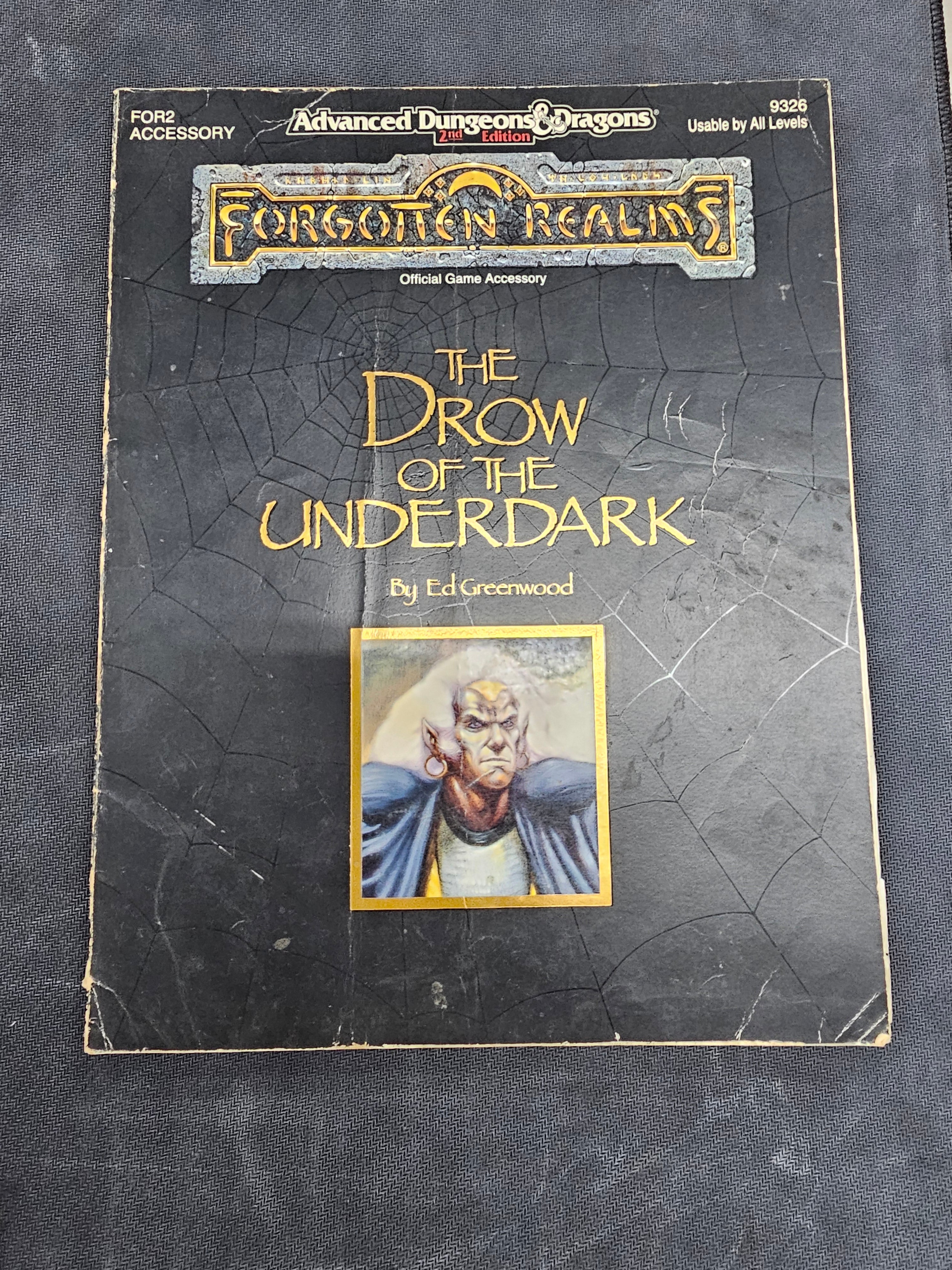 AD&D 2nd Ed. Forgotten Realms: The Drow of the Underdark (TSR 9326) (USED)