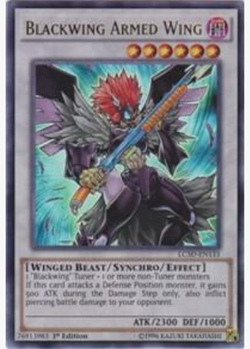 Blackwing Armed Wing (LC5D-EN133) 1st Edition Ultra Rare Moderate Play