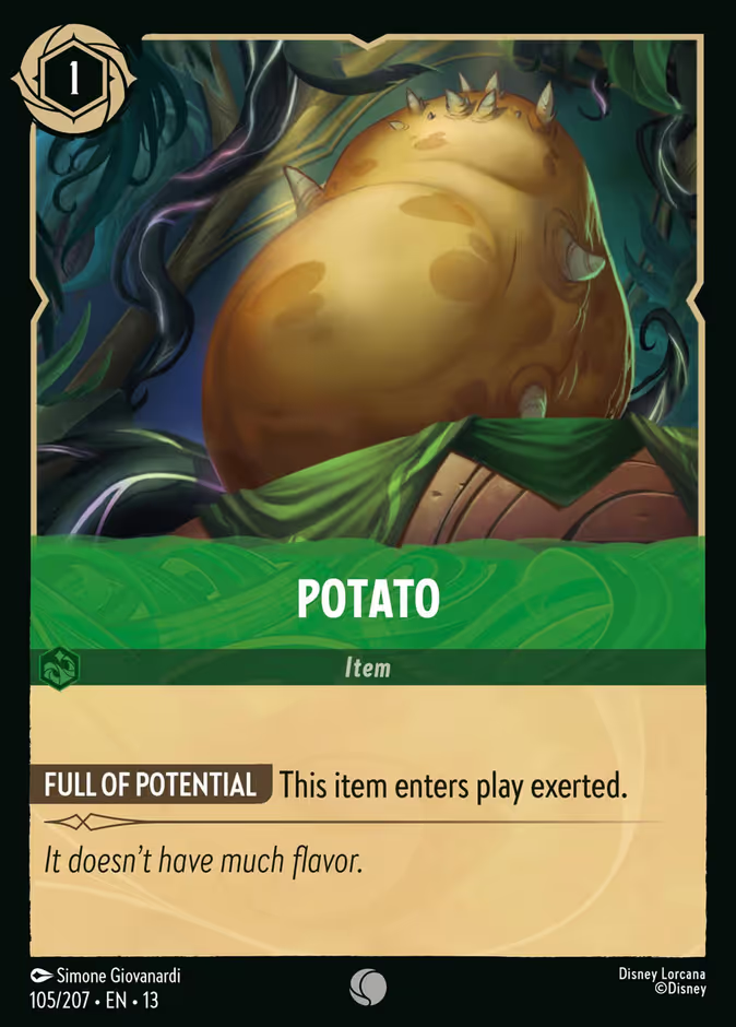 Potato (105/204 - Attack of the Vine!) Common