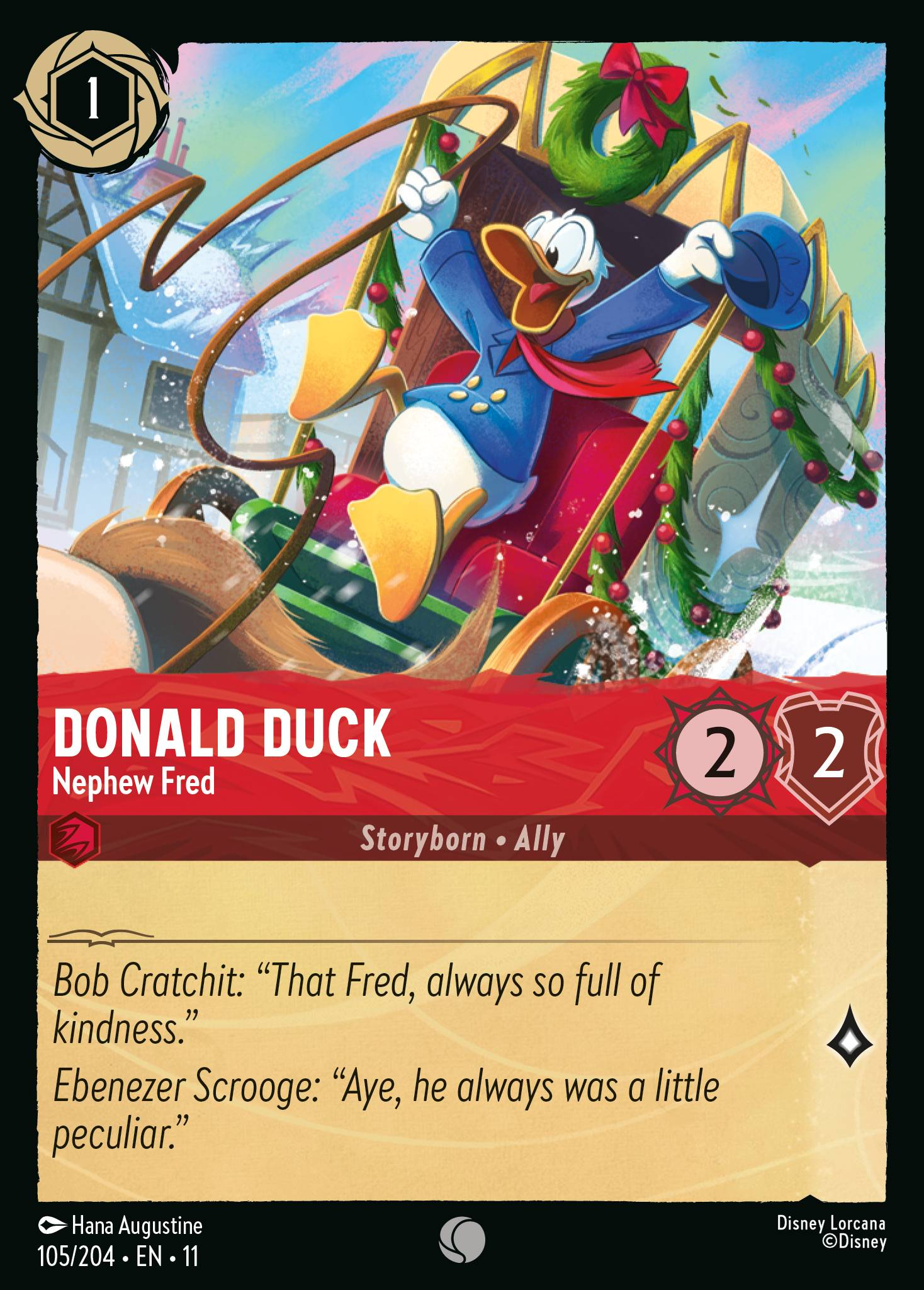 Donald Duck - Nephew Fred (105/204 - Winterspell) Common