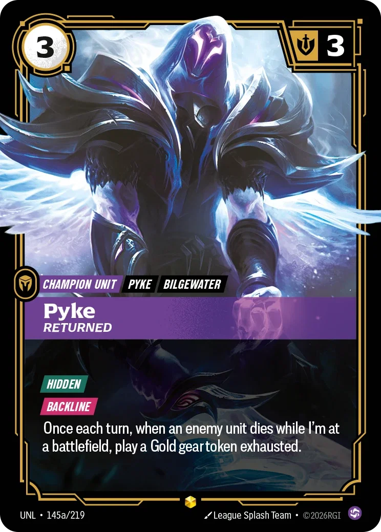 Pyke - Returned (Alternate Art) - 145a/219 (UNL) Showcase