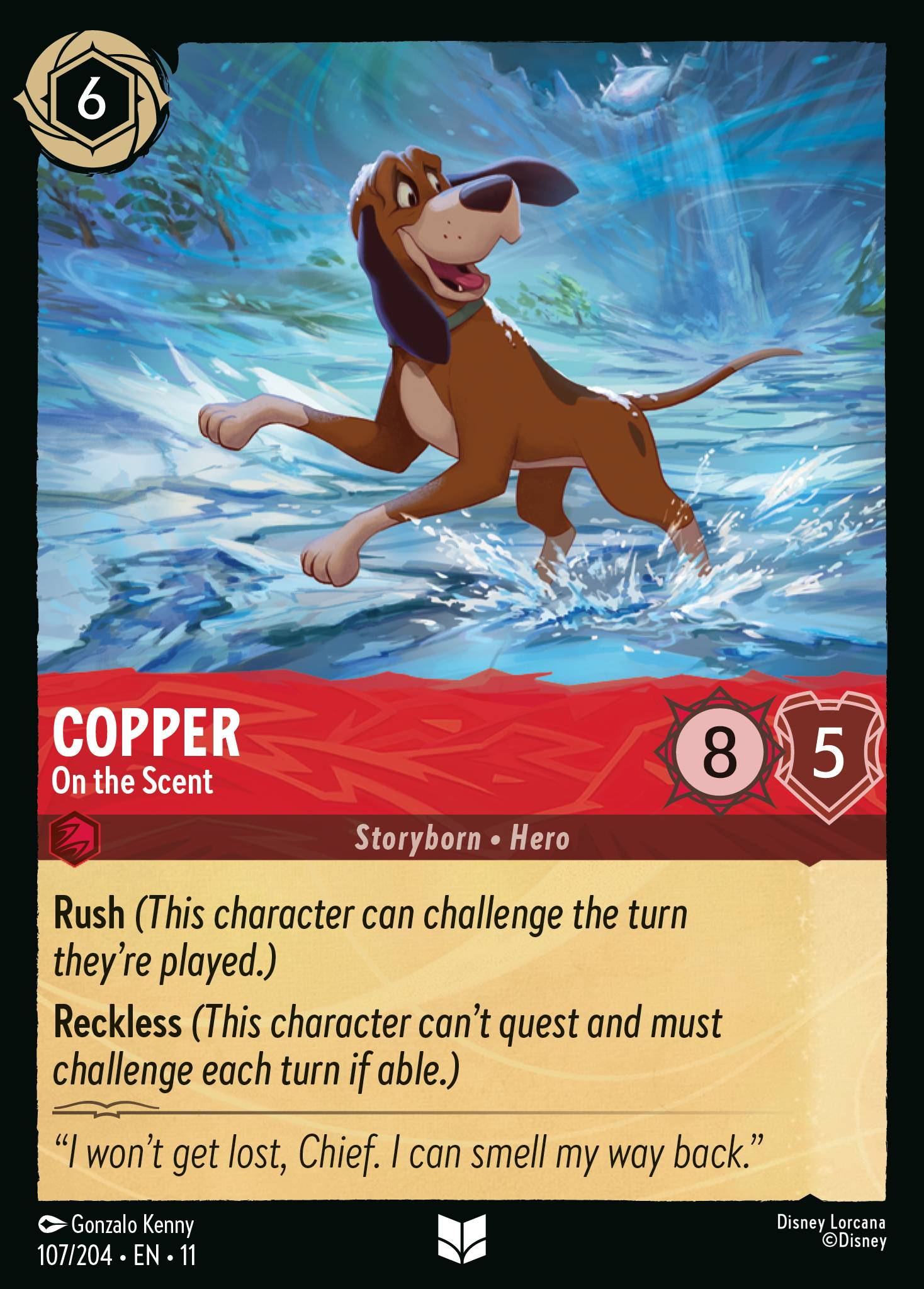 Copper - On the Scent (107/204 - Winterspell) Uncommon