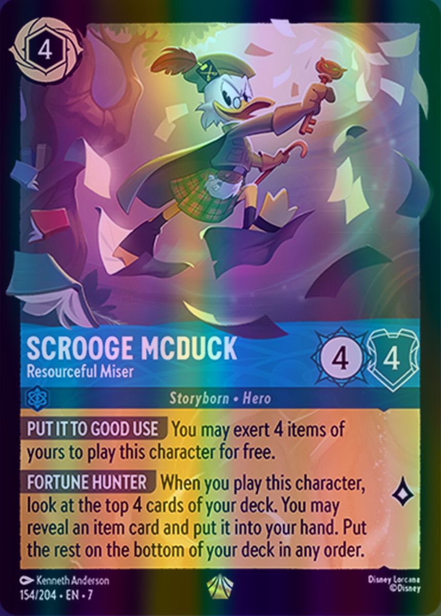 Scrooge McDuck - Resourceful Miser (Archazia's Island - 154/204) Legendary