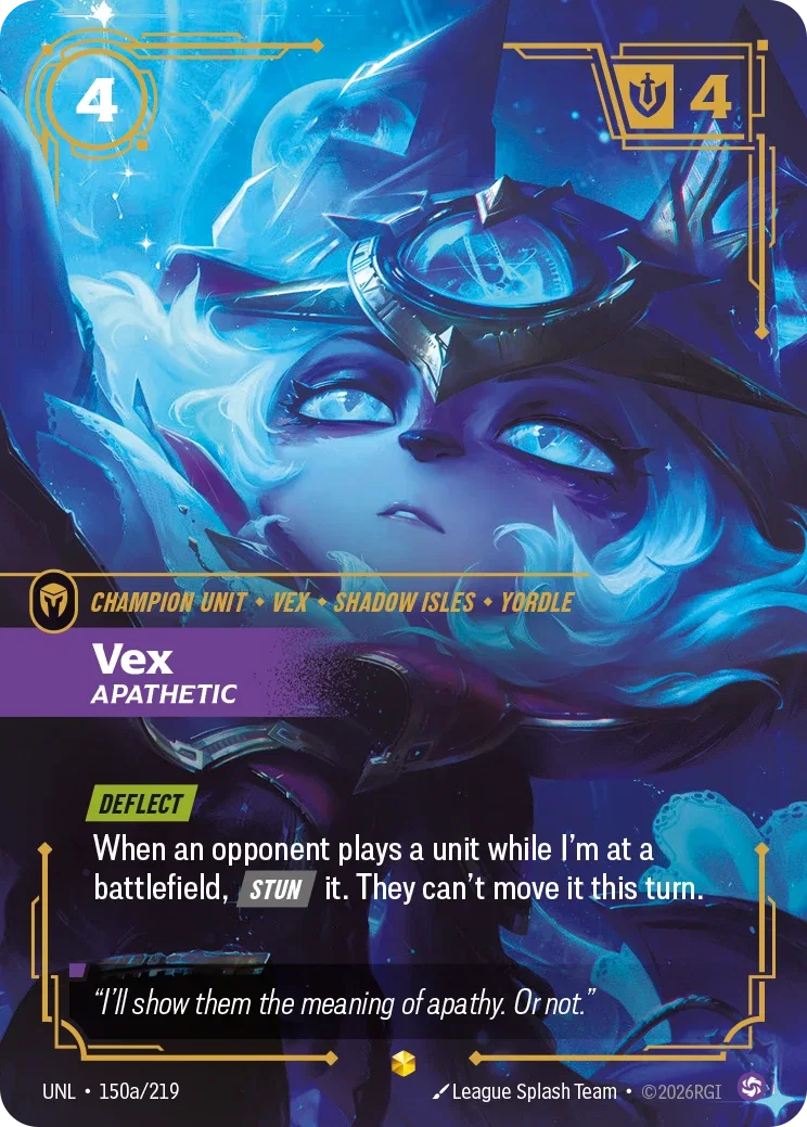 Vex - Apathetic (Alternate Art) - 150a/219 (UNL) Showcase