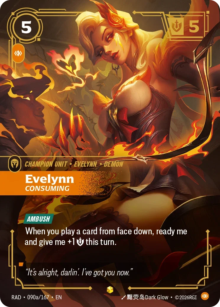 Evelynn, Consuming (Alternate Art) - 090a/167 (RAD) Showcase