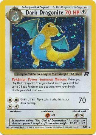 Dark Dragonite - 05/82 (TR) Holo Rare -Damaged Unlimited