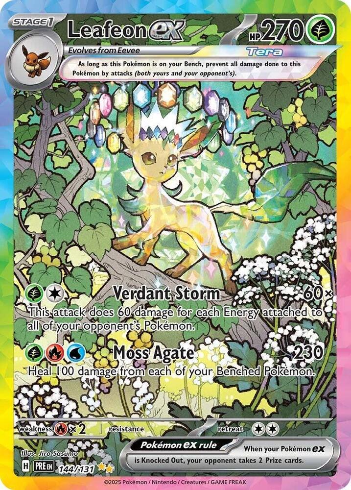 Leafeon ex - 144/131 (PRE) Special Illustration Rare - Near Mint Holofoil
