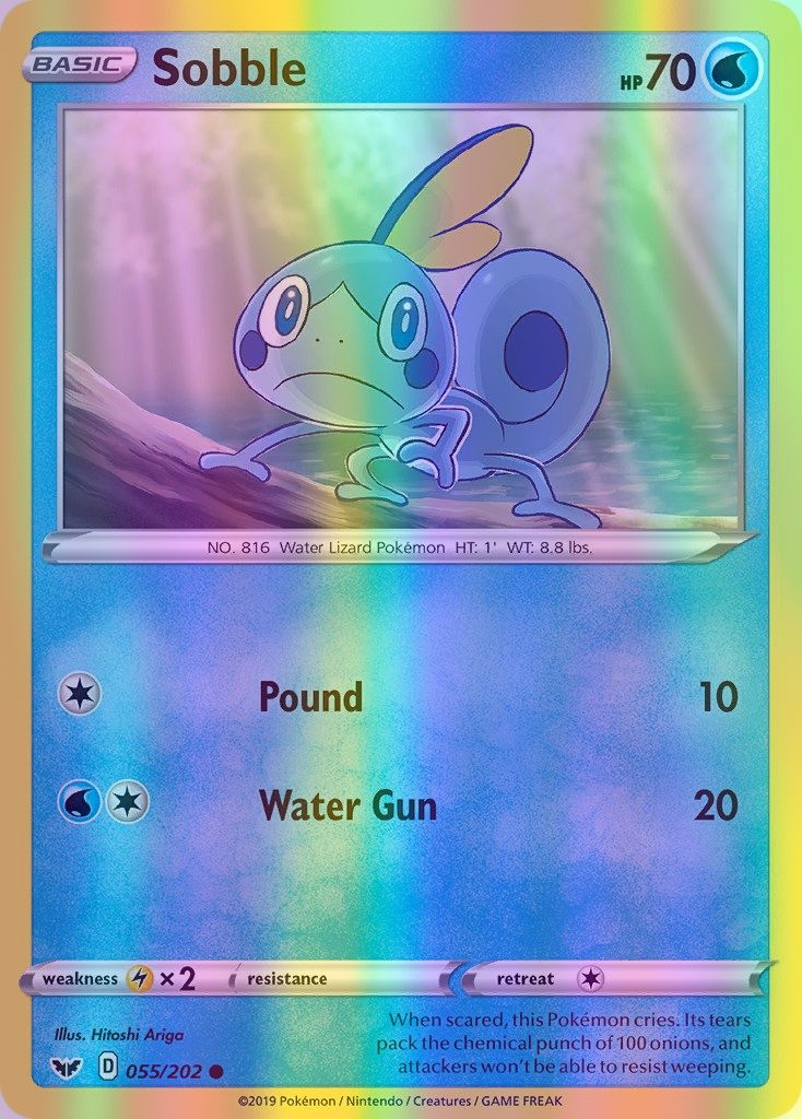 Sobble - 055/202 (SWSH01) Common - Near Mint Reverse Holofoil