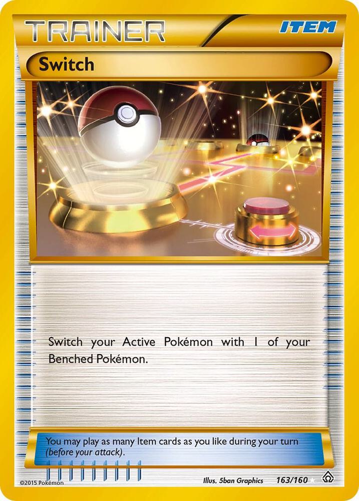 Switch (Secret Rare) - 163/160 (PRC) Secret Rare - Moderate Play Holofoil