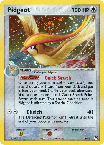 Pidgeot (10/112) Damaged