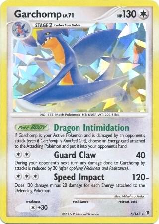 Garchomp - 5/147 (SV) Rare - Moderate Play Holofoil